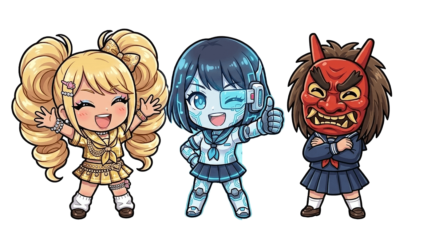 応援をお願いする花子さんたち