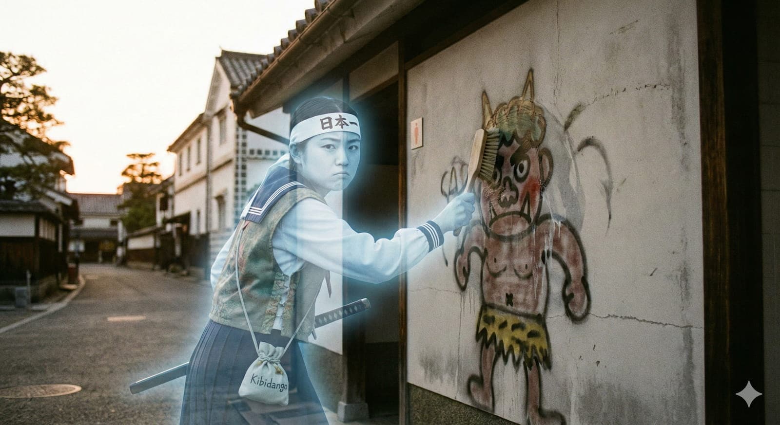 桃太郎気取りの花子