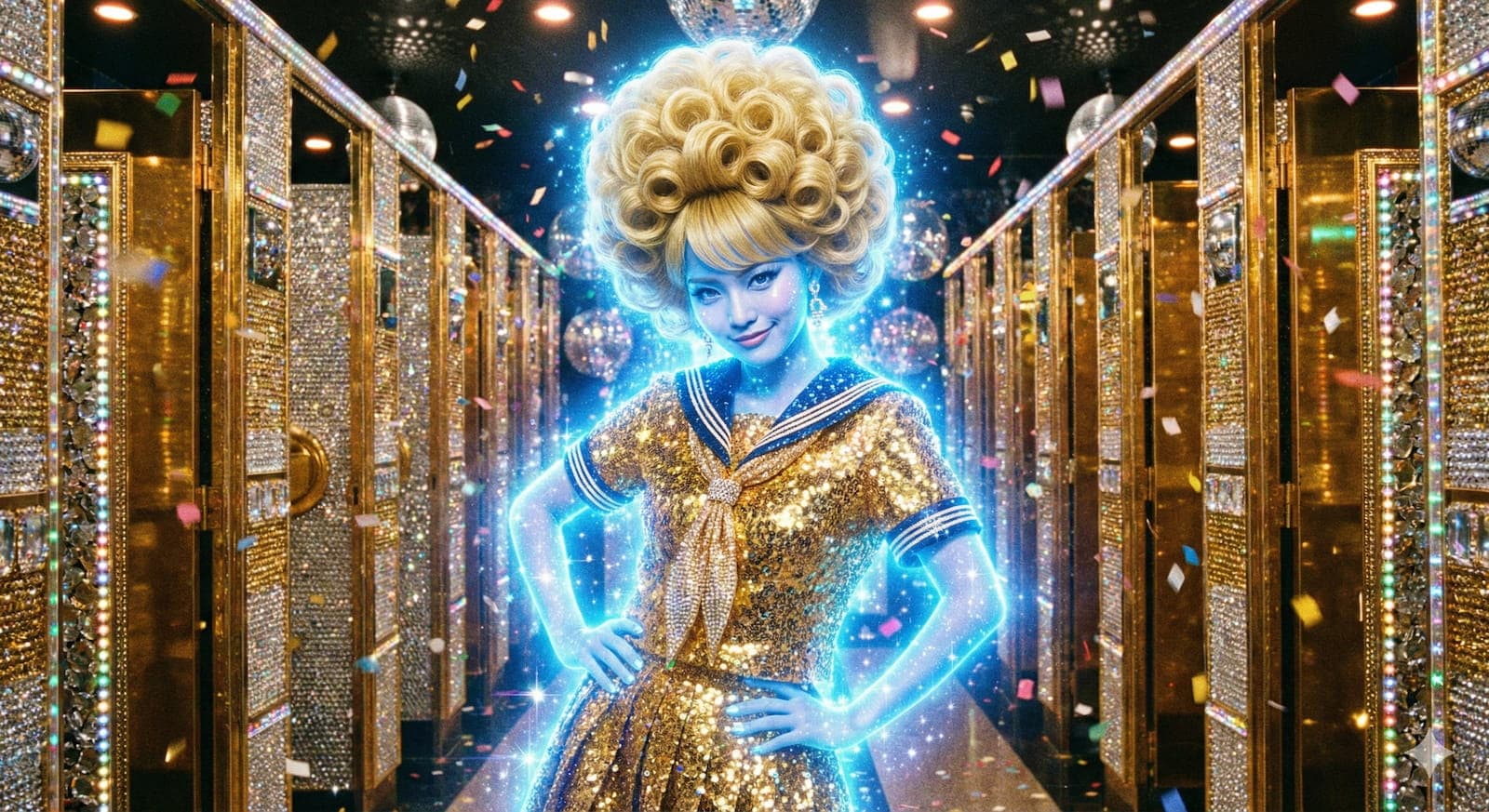 金ピカ名古屋嬢デコ花子