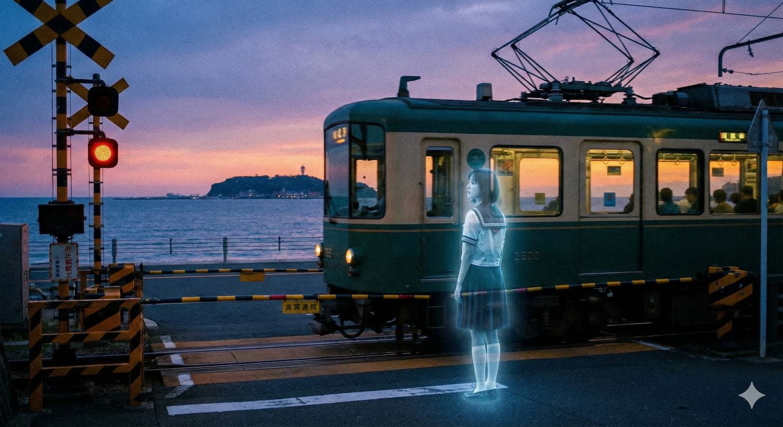 鎌倉の踏切花子