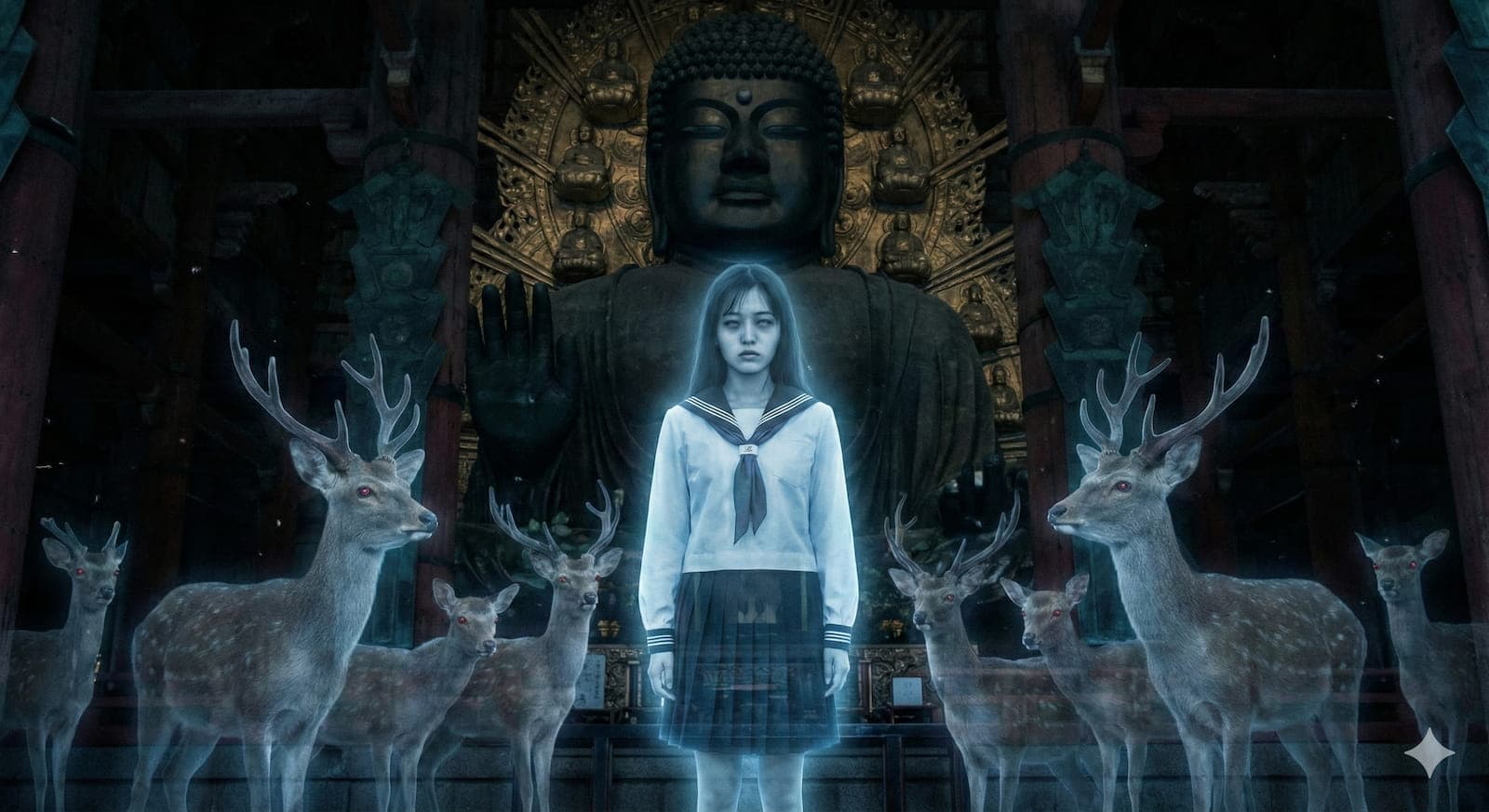 大仏殿の鹿使い花子