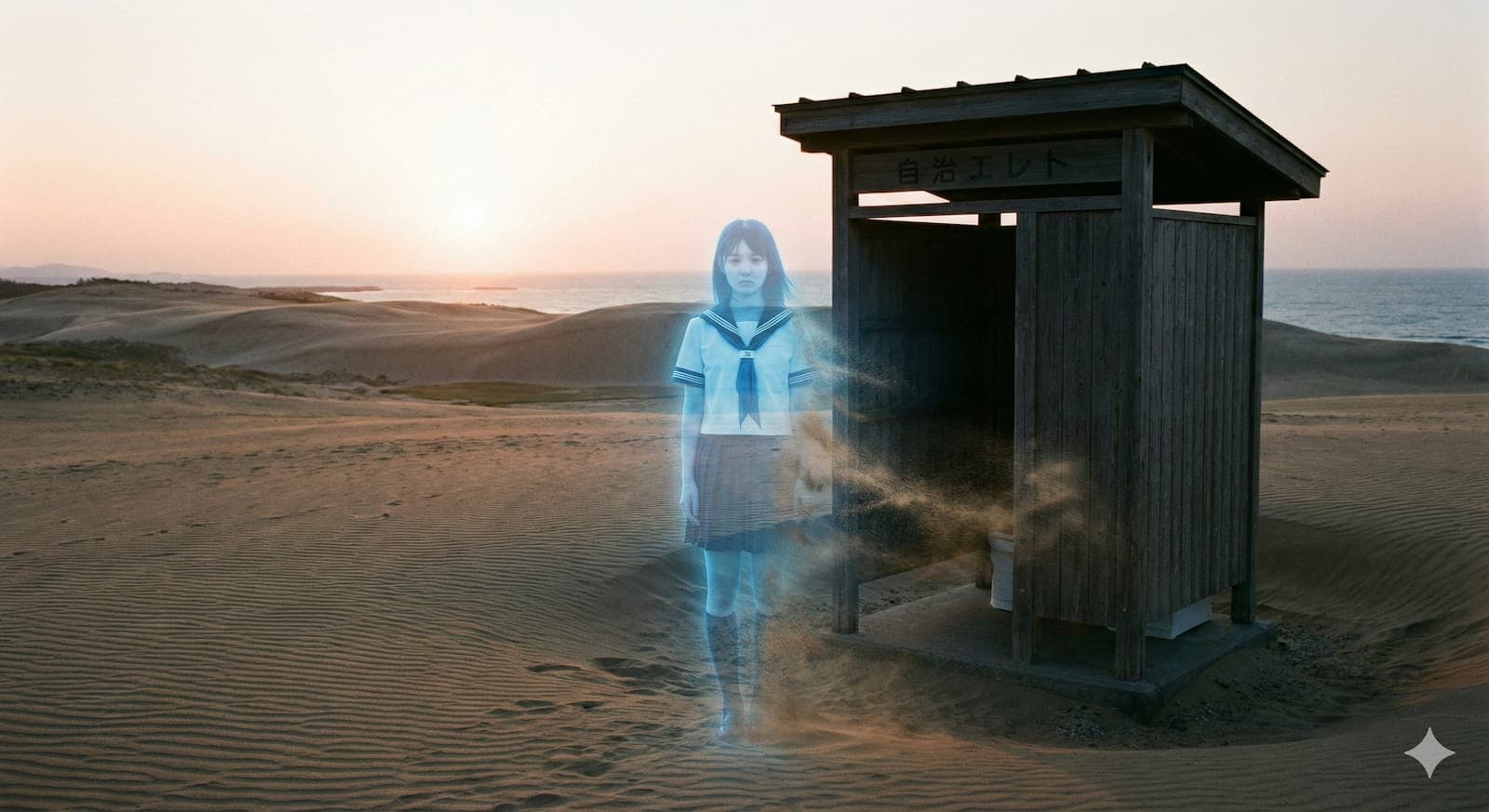 鳥取砂丘の蜃気楼花子